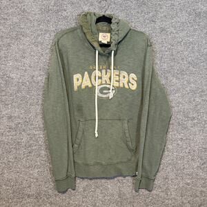 Green Bay Packers Sweater Mens XL Green Forty Seven Hoodie Sweatshirt‎ Football